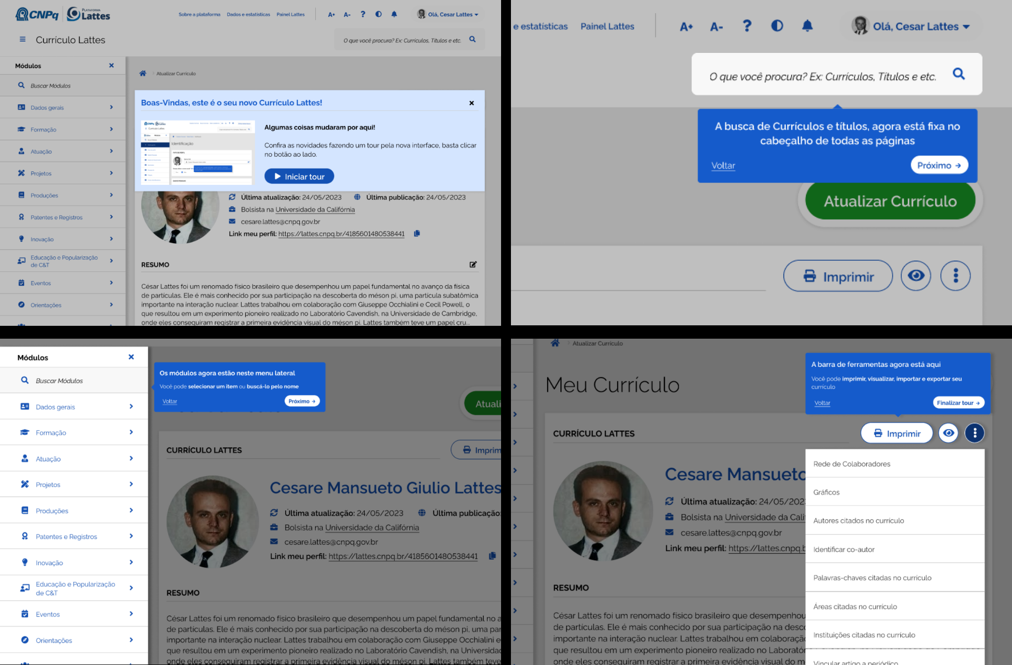 Onboarding do redesign
